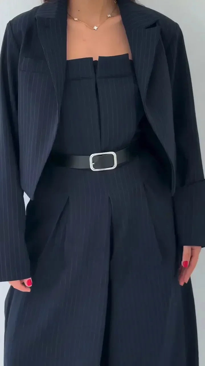 Rosalia – Completo con Bustier e Giacca da Donna – Stile Elegante e di Tendenza